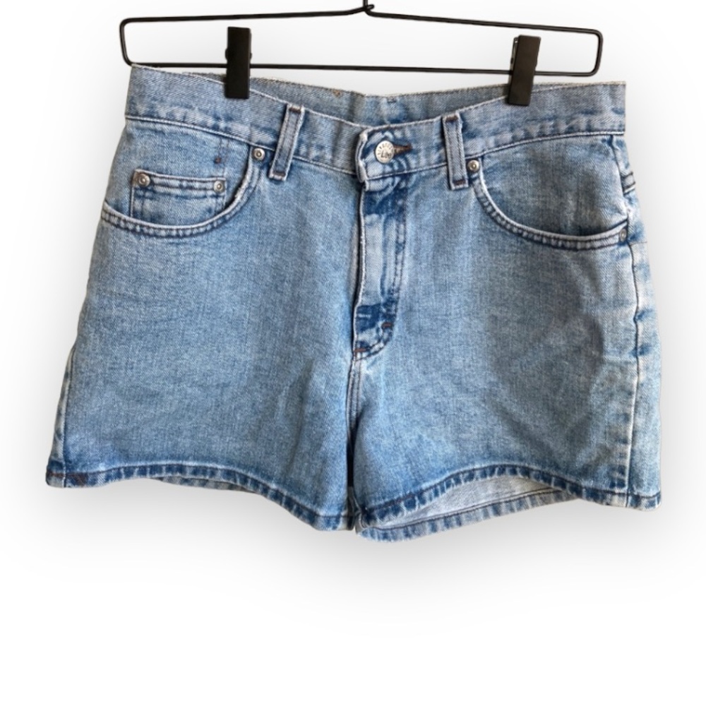Vintage Lees Mom Jeans Denim‎ Shorts Light Wash 100% Cotton 90s High Rise 8